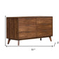 MCM Solid Wood Six-Drawer Double Dresser 51"