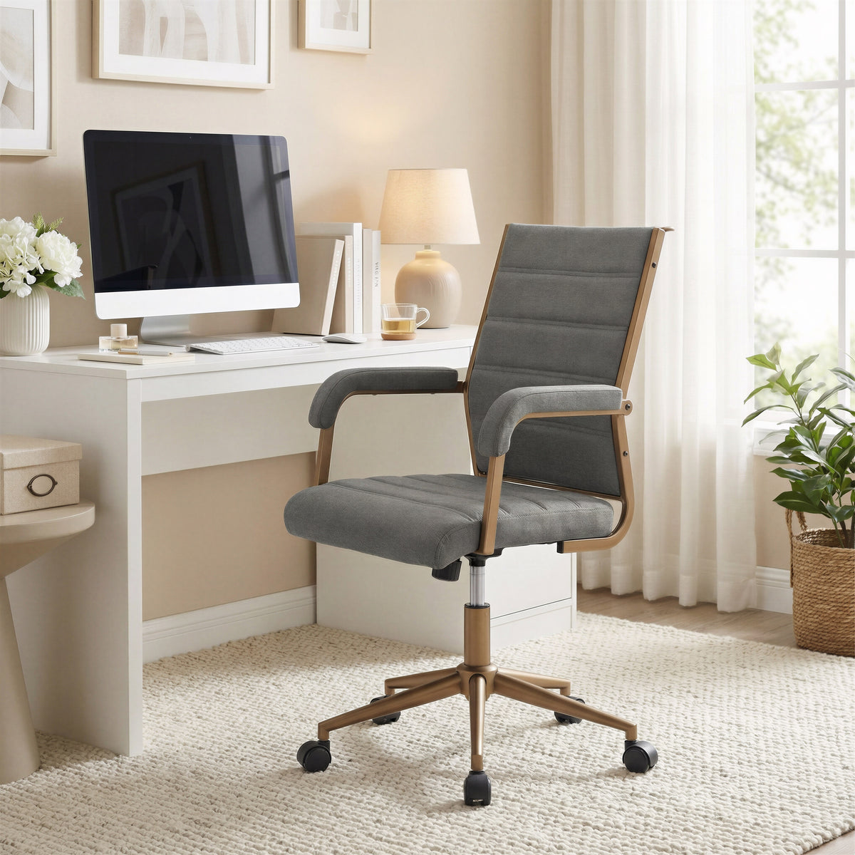 Auction Office Chair in Gray
