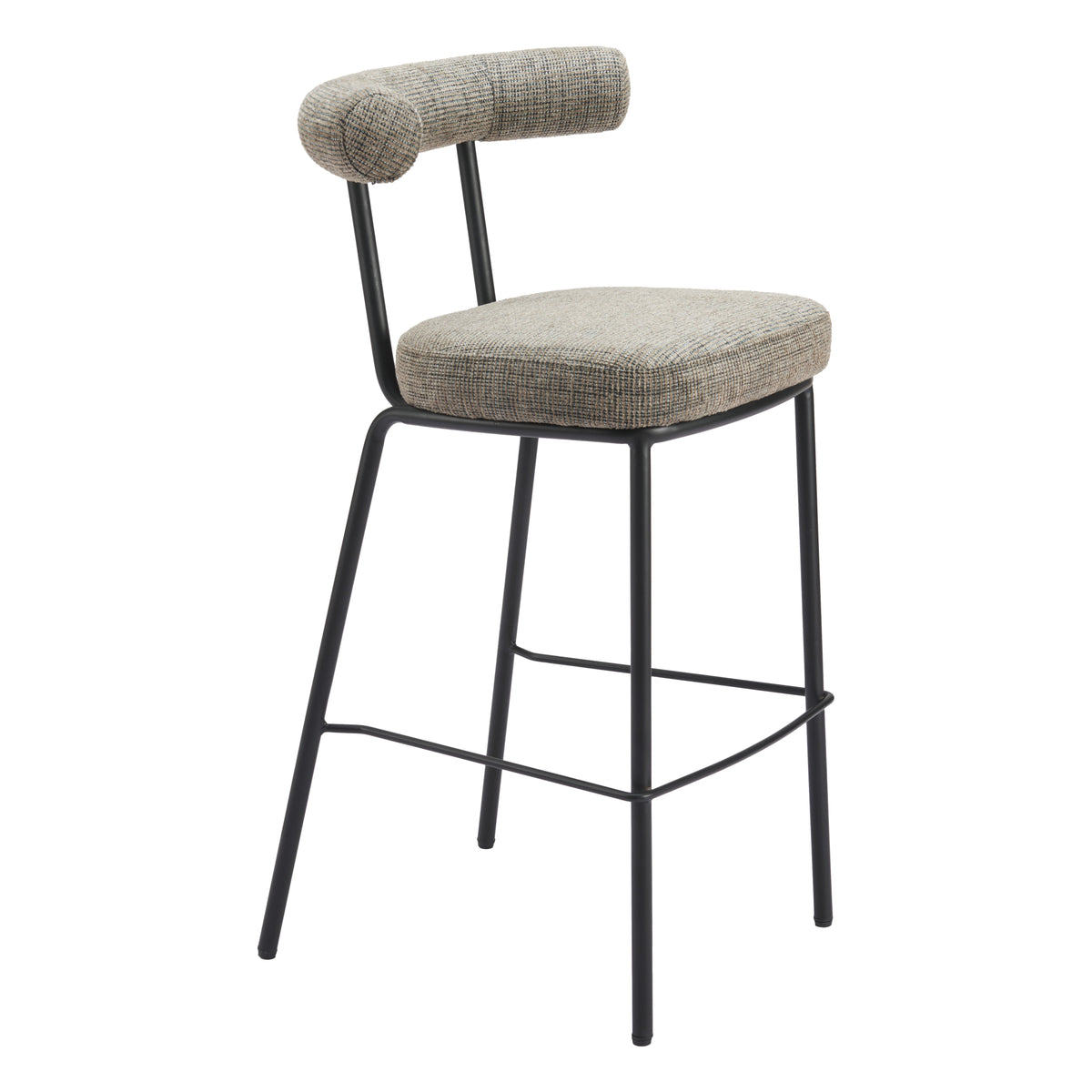 Kede Green Tweed Barstool