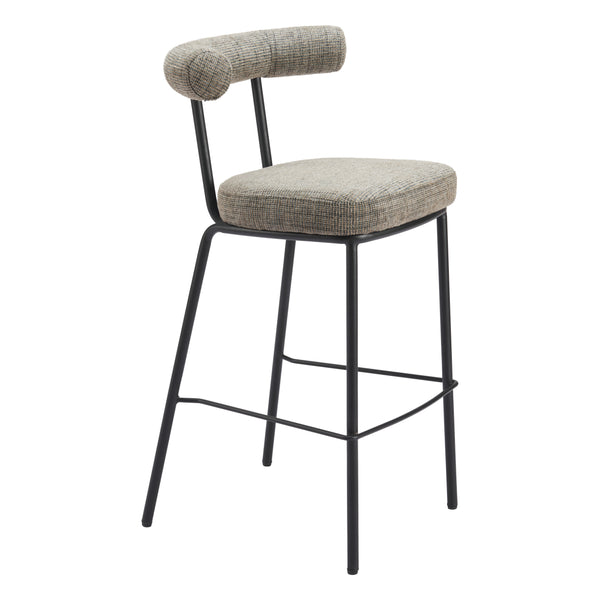 Kede Green Tweed Barstool