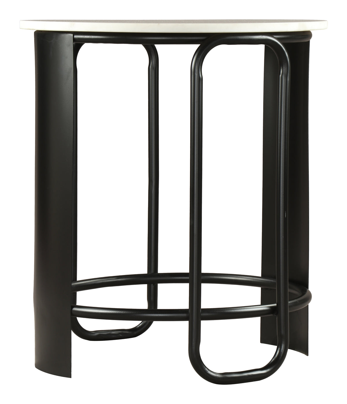Obel White & Black Side Table