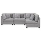 Cambria Modern Modular Fabric Sectional Sofa in Gray (Various Sizes)
