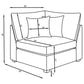 Cambria Modern Modular Fabric Sectional Sofa in Gray (Various Sizes)