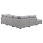 Cambria Modern Modular Fabric Sectional Sofa in Gray (Various Sizes)