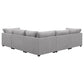 Cambria Modern Modular Fabric Sectional Sofa in Gray (Various Sizes)