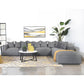 Jennifer Modern Modular Corner Sofa Sectional 154" (2 Colors)