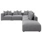 Jennifer Modern Modular Corner Sofa Sectional 154" (2 Colors)