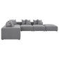 Jennifer Modern Modular Corner Sofa Sectional 154" (2 Colors)
