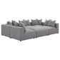 Jennifer Modern Modular Corner Sofa Sectional 154" (2 Colors)