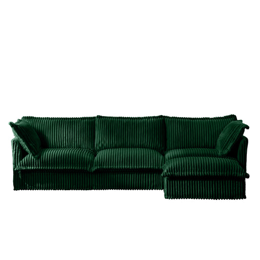 Teodor Slipcovered L-Shaped Sectional