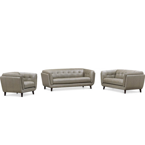 Solana MCM Top-Grain Leather 3 Seater Sofa 84W