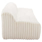 Osterbro Modern Channel Tufted Fabric Sofa, White/Cream 88" - Revel Sofa 