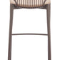 Silues Taupe & Brown Barstool (Set of 2)