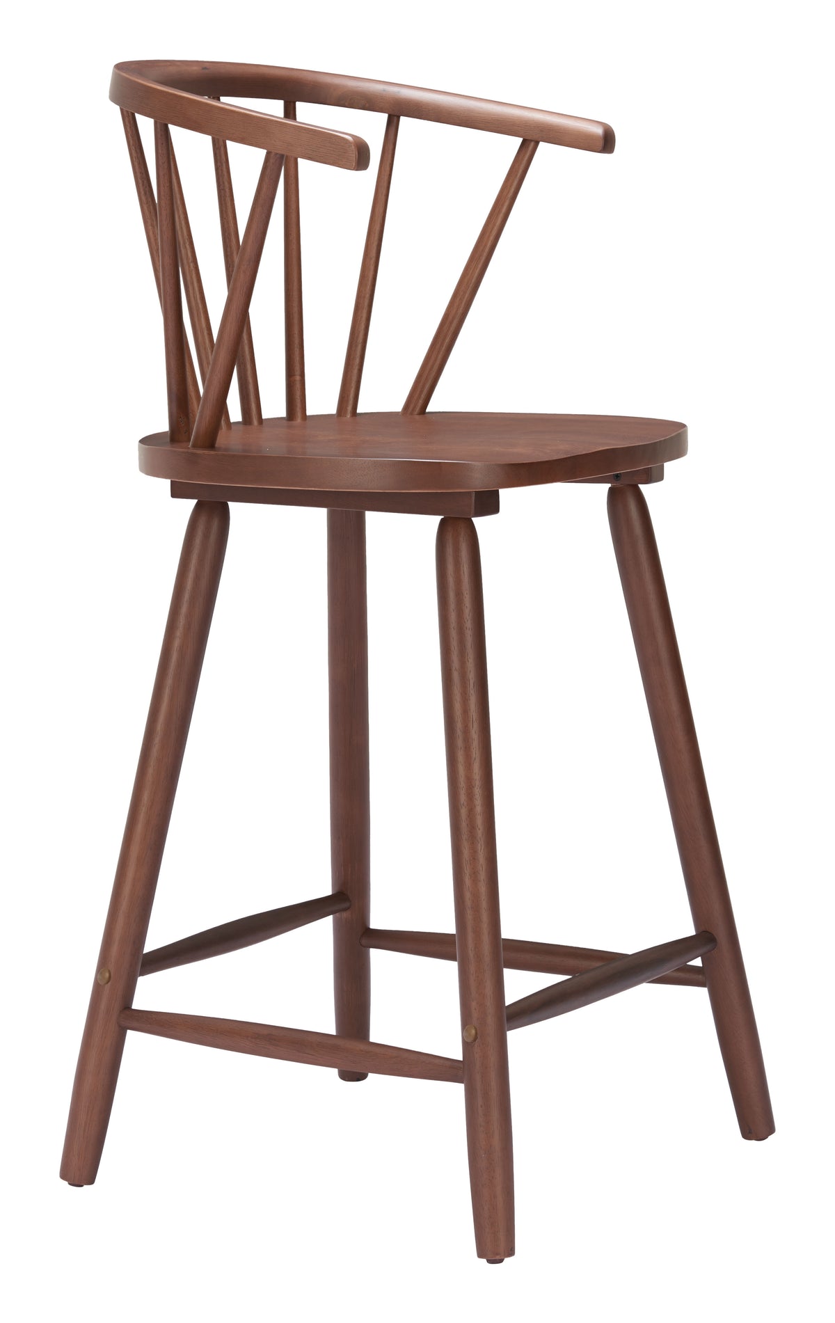 Stenger Counter Stool (Set of 2) in Walnut