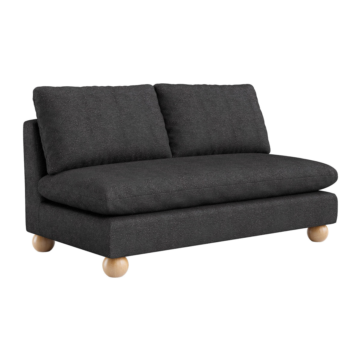 Minze Black Loveseat