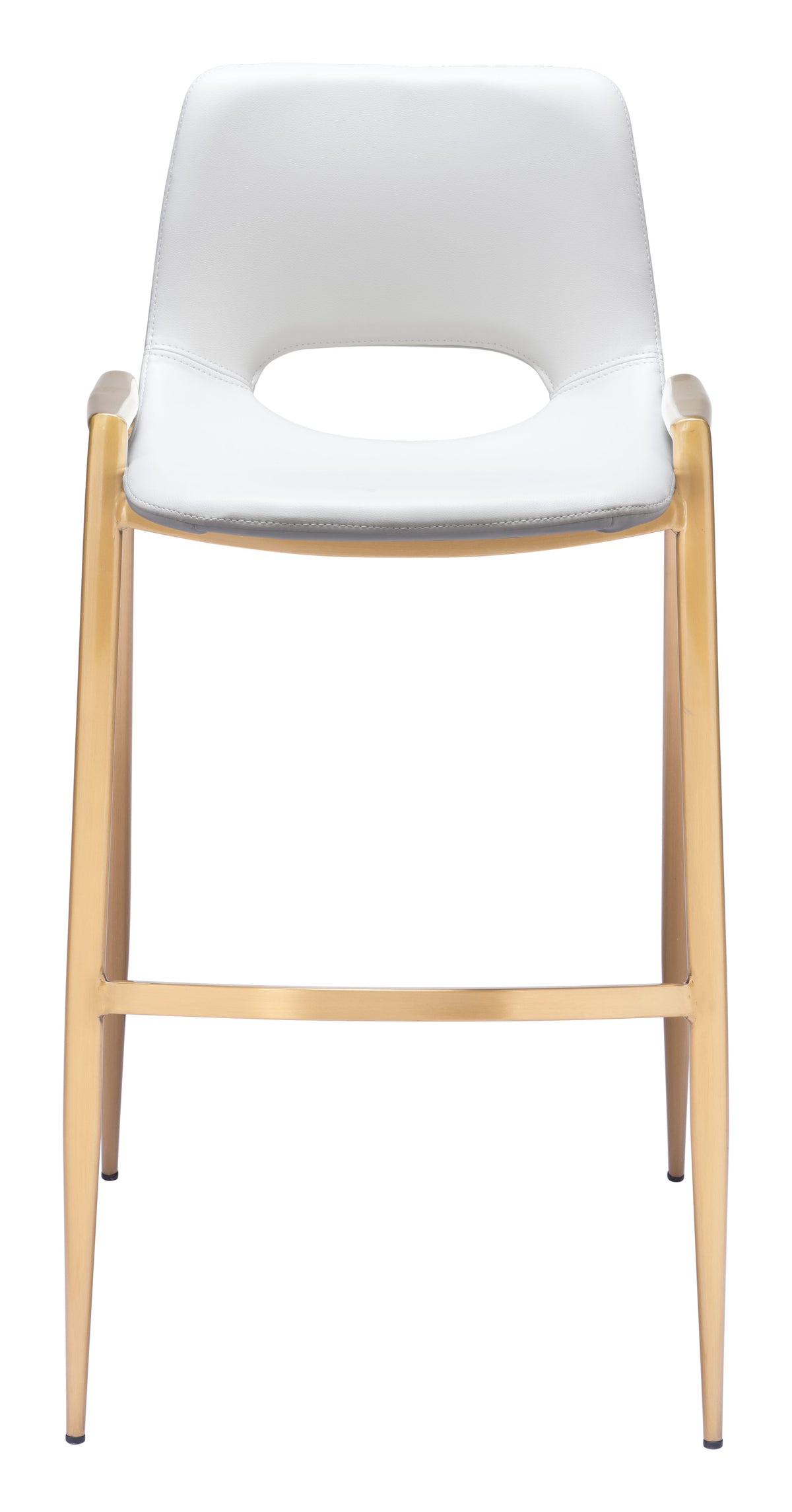 Desi Barstool (Set of 2) in White & Gold
