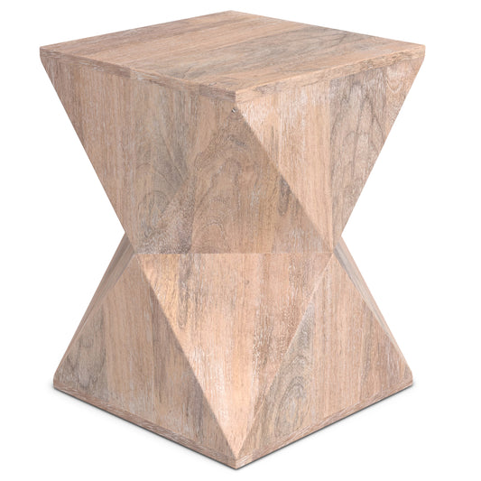 Sutton Natural Wood Accent Table – 14" Accent Table
