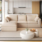 Pelham Cloud Modular Sectional in Khaki, 108.3" L-Shape, Single Chaise