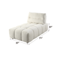 Beige Modular Sectional with Chaise & Ottoman showing dimensions 71" x 37" x 37" for modern living.
