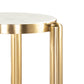 Noan White & Gold Side Table