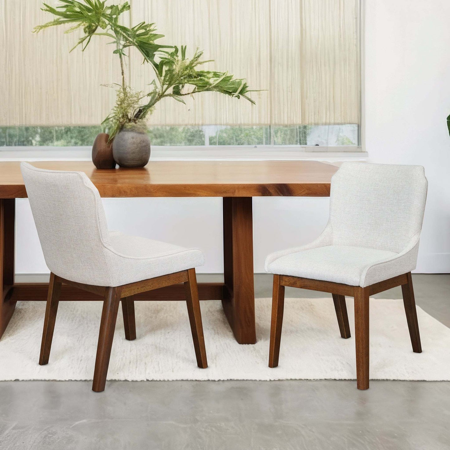 Ellis Beige Linen Dining Chair – 22.8" Dining Chair