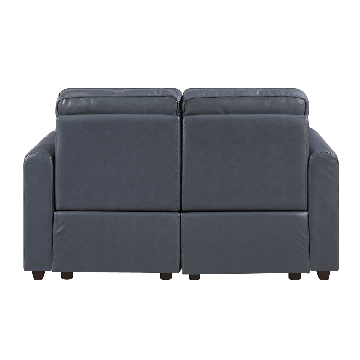 Ardley Navy Faux Leather Power Reclining Sofa Set