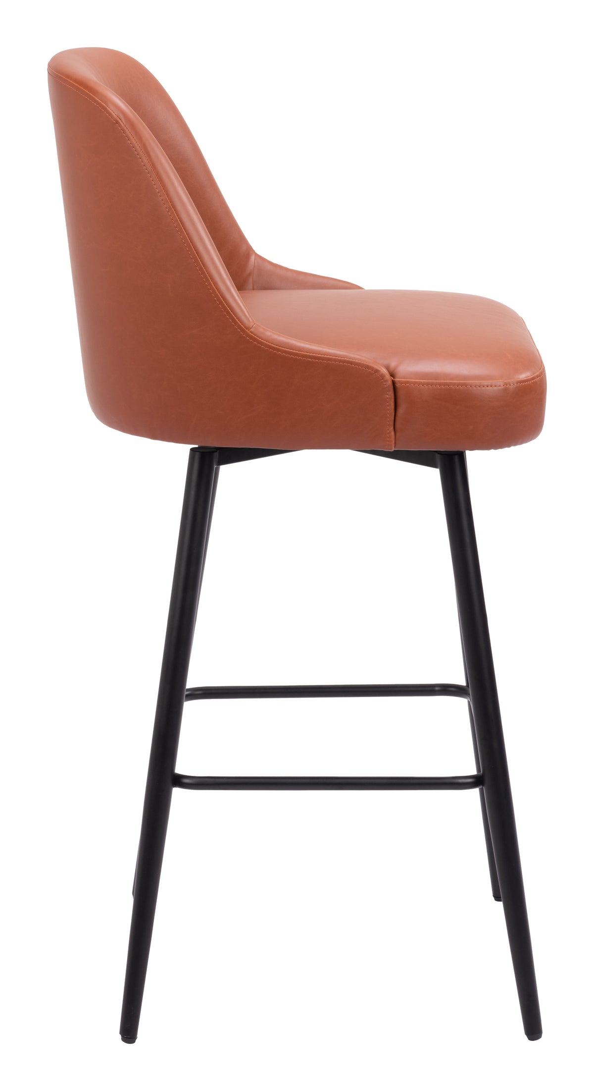 Keppel Swivel Barstool in Brown