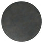Round black nickel coffee table top showcasing sleek, modern design and industrial appeal.