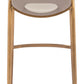 Desi Barstool (Set of 2) in Beige & Gold