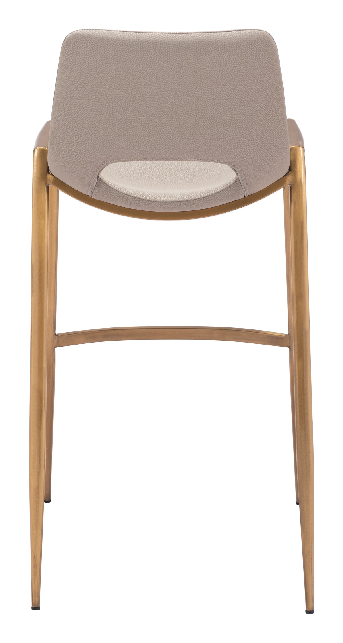 Desi Barstool (Set of 2) in Beige & Gold