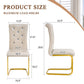 Kinsey Beige, Gold Legs, Set of 4