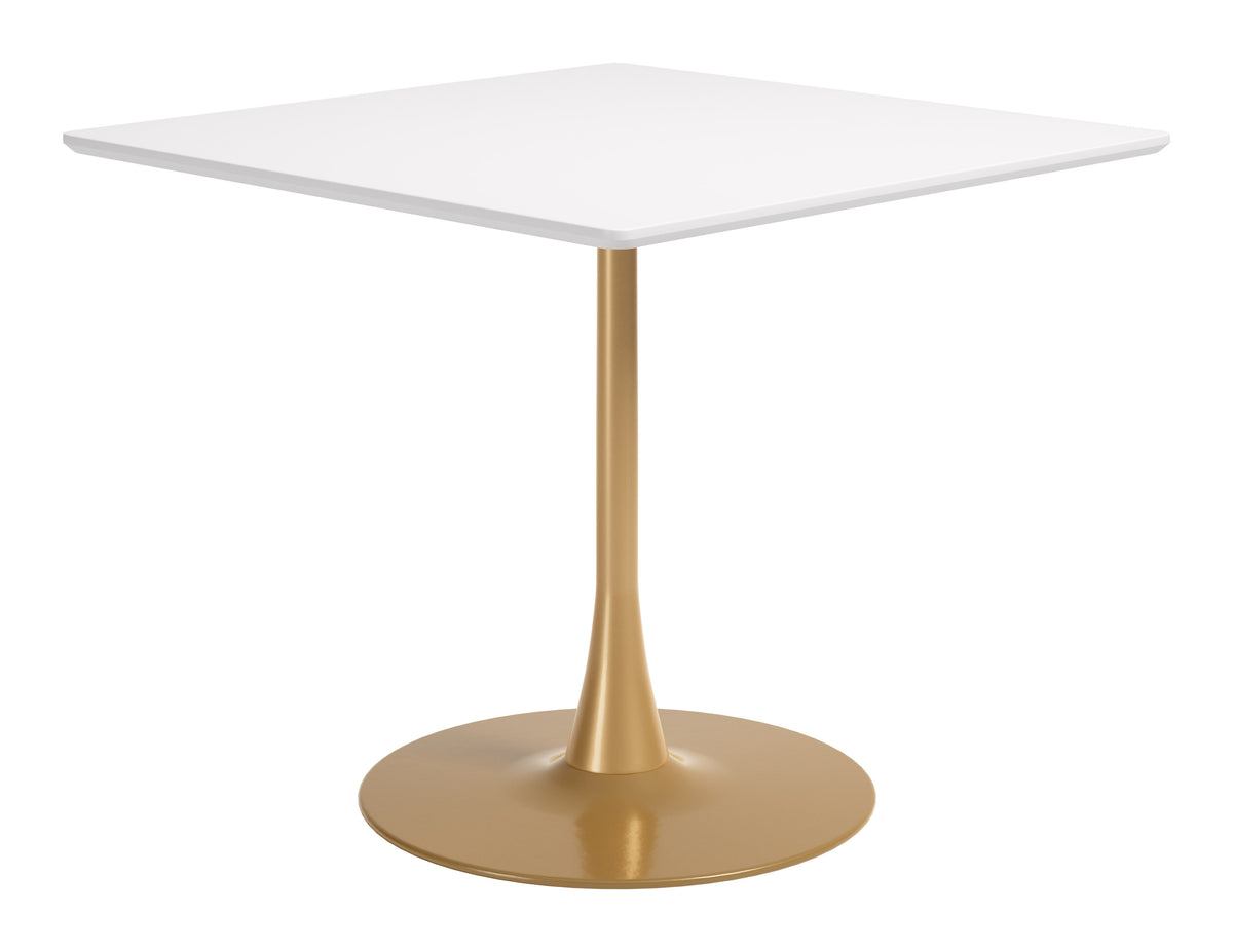 Epas White & Gold Dining Table