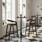 Troy Dove Gray & Espresso Barstool (Set of 2)