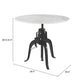 Mufid White & Black Bistro Table