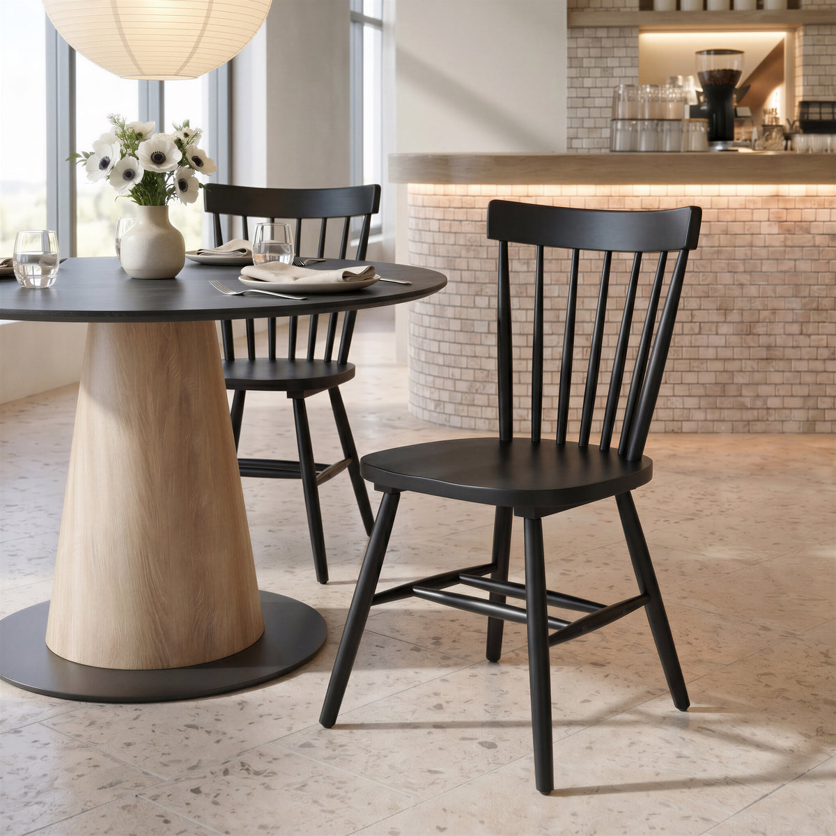 Tyce Dining Chair (Set of 2) in Black