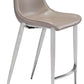 Magnus Counter Stool (Set of 2) in Brown & Silver