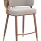 Brew Beige & Walnut Counter Stool
