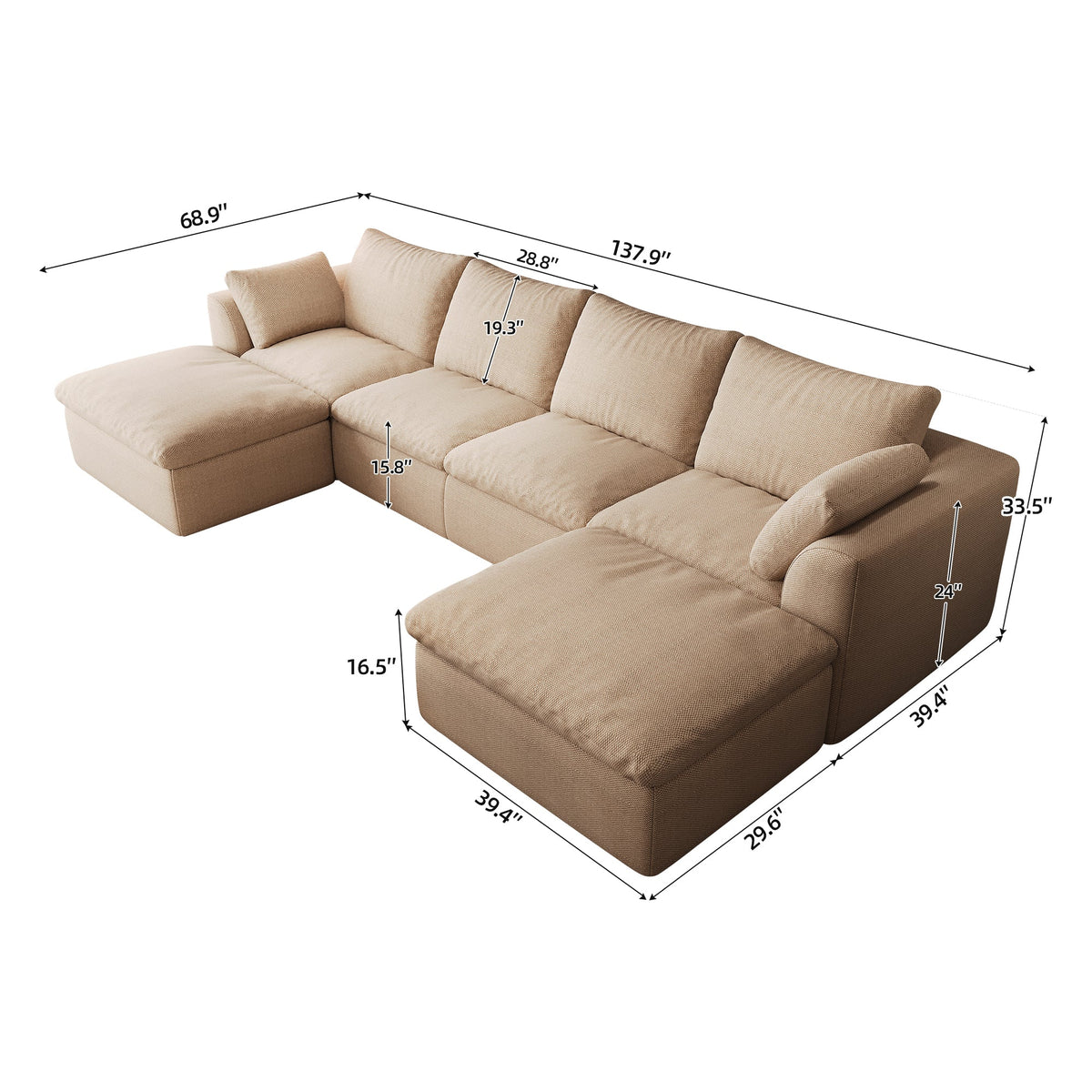 Pelham Cloud Modular Sectional