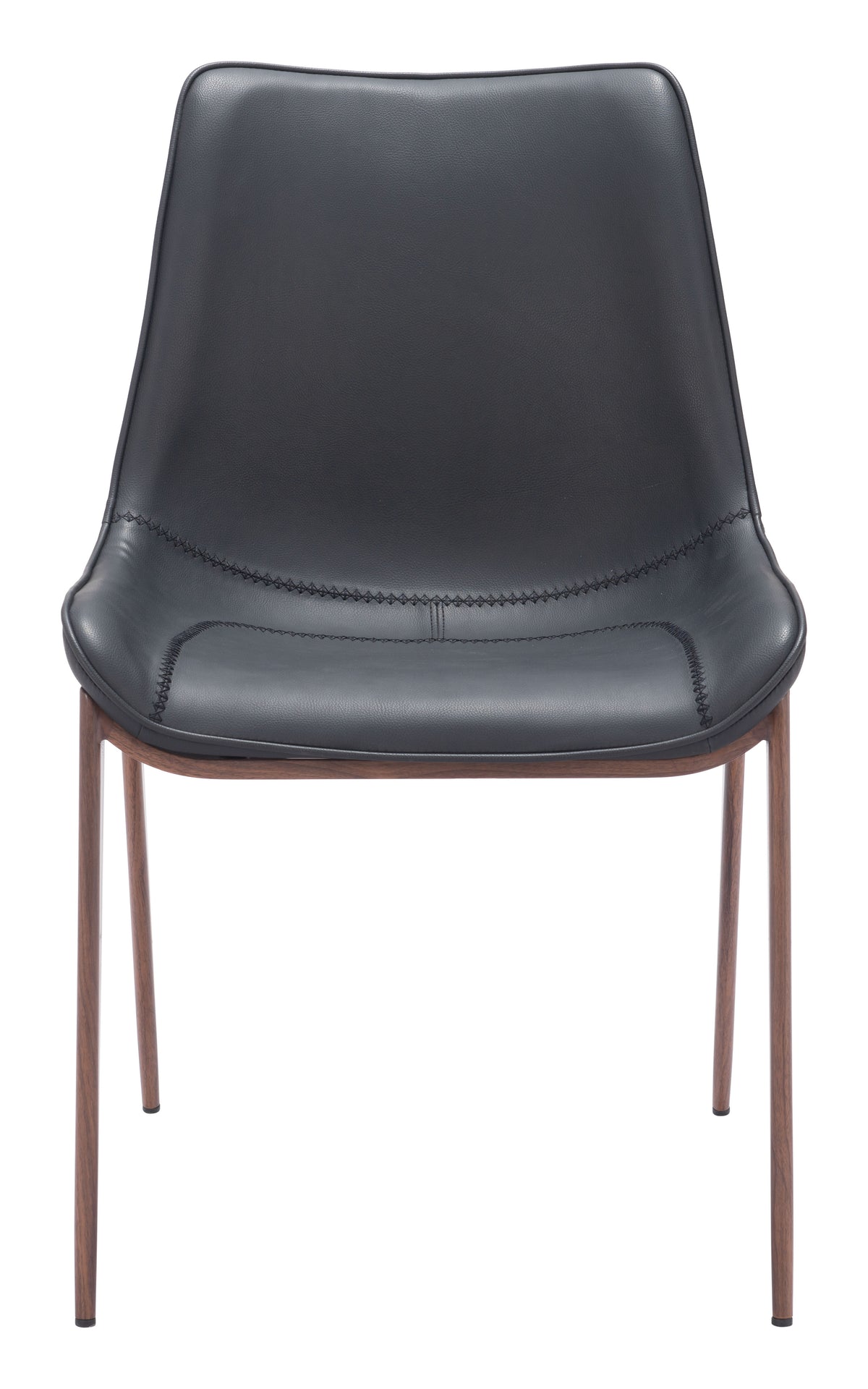 Magnus Dining Chair (Set of 2) in Black & Walnut