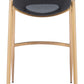 Desi Barstool (Set of 2) in Black & Gold