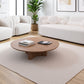 Gethin Boucle Sofa Set in White, Sofa + 2 Square Chairs