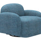 Cleo Blue Swivel Chair