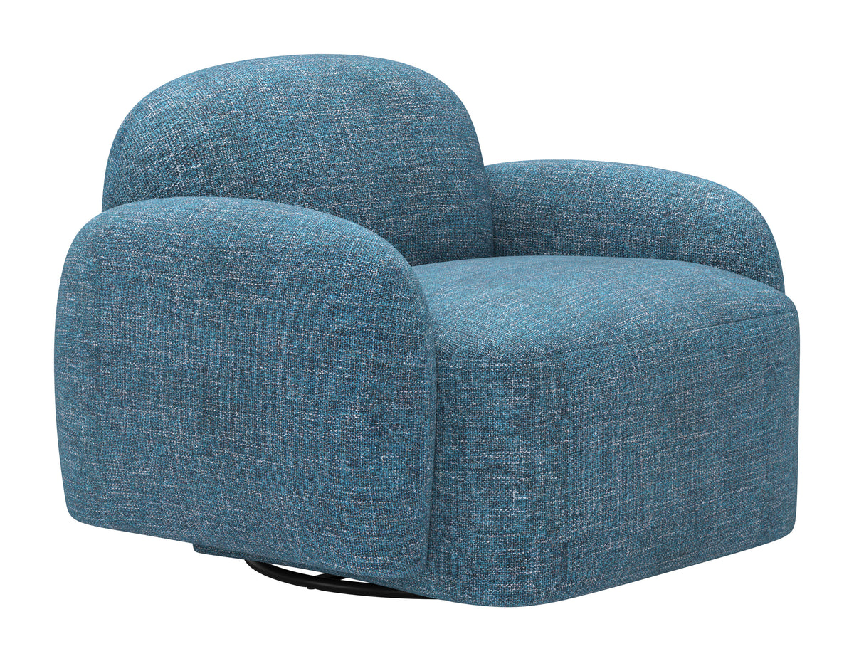 Cleo Blue Swivel Chair