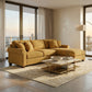 Irlanda Upholstered L-Shaped Sectional – 120" Made-in-USA Sectional Sofa - Hepburn Chai Tea Yellow Fabric (4)
