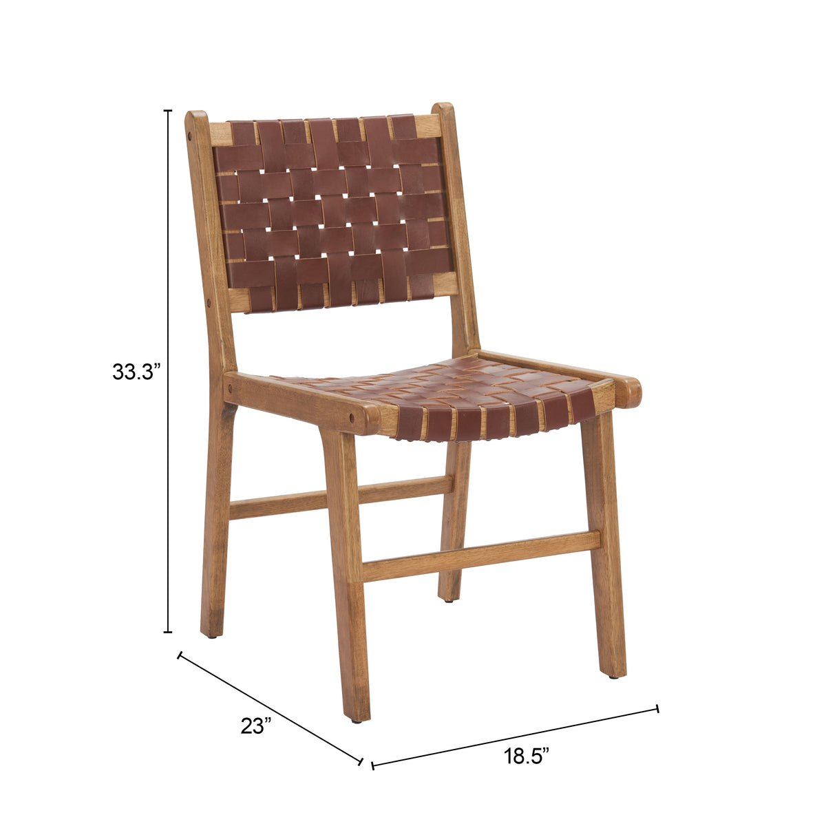 Feder Brown Dining Chair (Set of 2)
