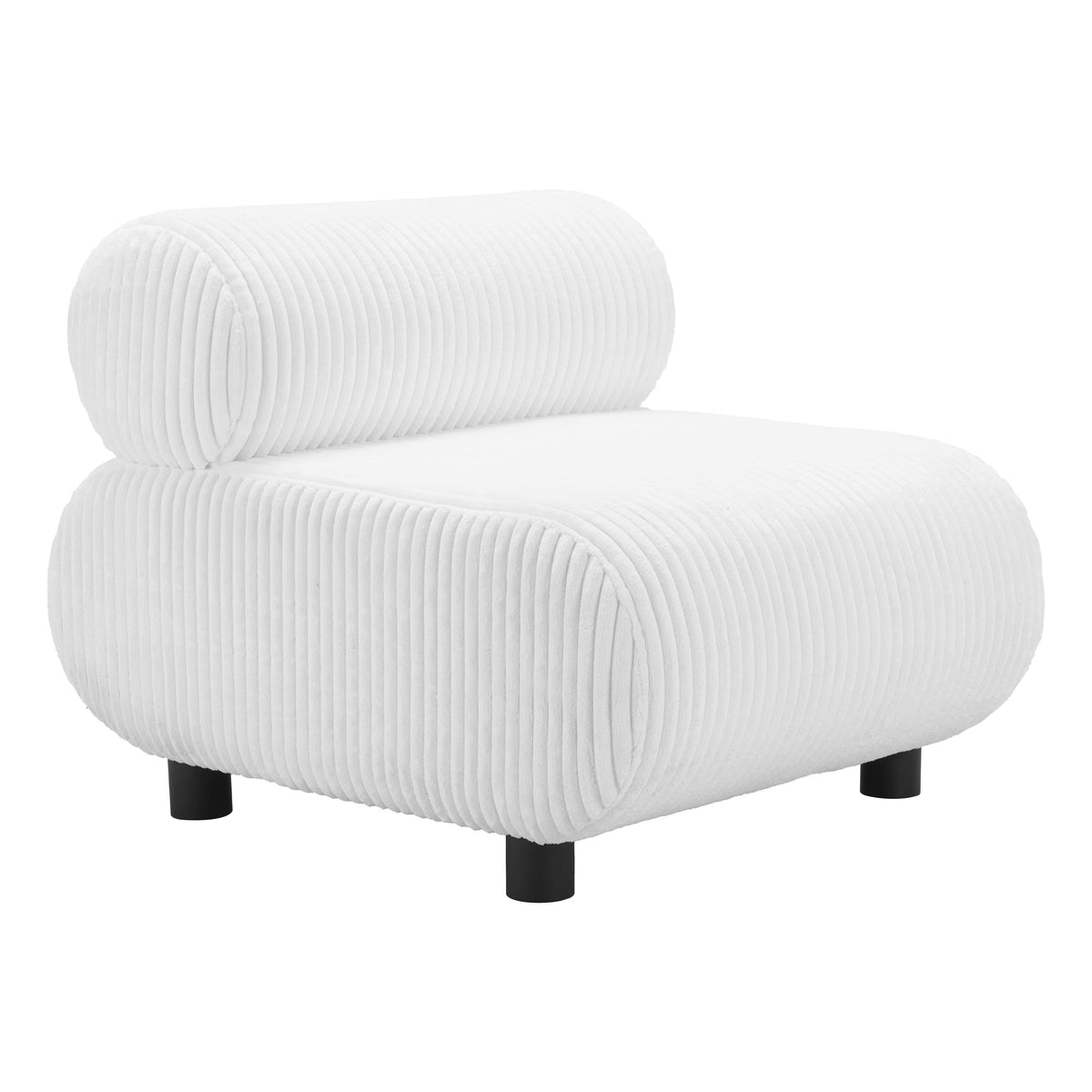 Rahat White Accent Chair