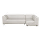 Lukas 2-piece sectional with right-facing chaise in cream