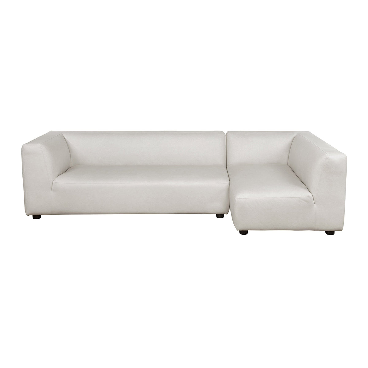 Lukas 2-piece sectional with right-facing chaise in cream