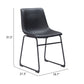 Smart Dining Chair (Set of 2) in Black
