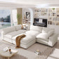 Modular Cloud Sofa Sectional w/ Ottoman 176' (2 Colors)